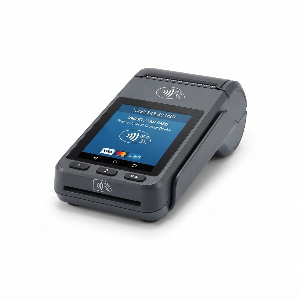 Modern countertop payment terminal for secure in-person payments